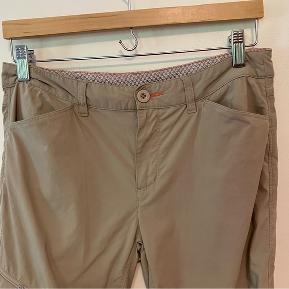 Orvis Womens Nylon Blend Outdoor Hiking Capri Pants Shorts Khaki  Size 6 Camping - Picture 2 of 6